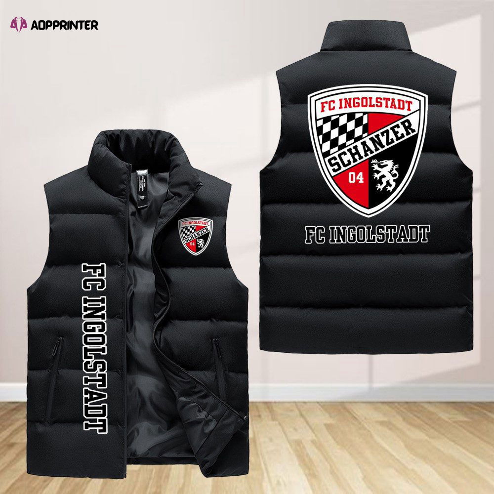 Fc Ingolstadt Sleeveless Puffer Jacket Custom For Fans Gifts Fc Ingolstadt Sleeveless Puffer Jacket Custom For Fans Gifts