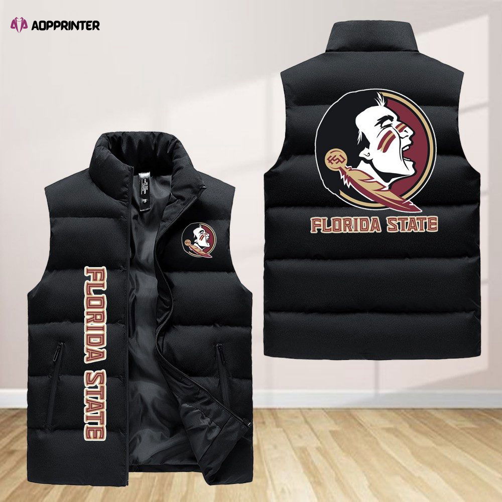Florida State Seminoles Sleeveless Puffer Jacket Custom For Fans Gifts Florida State Seminoles Sleeveless Puffer Jacket Custom For Fans Gifts