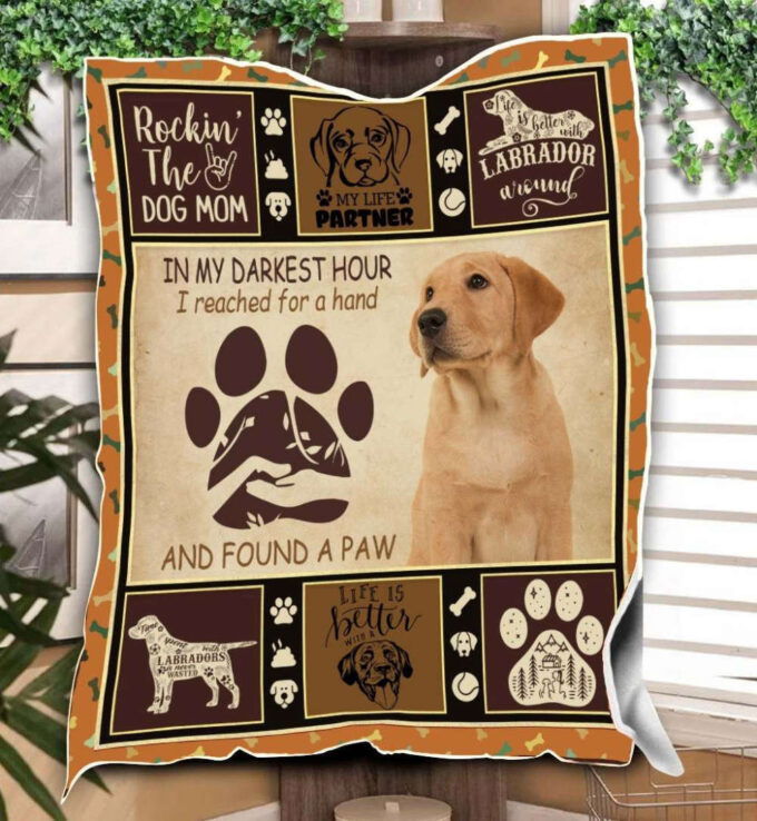 Found A Paw Labrador Blanket