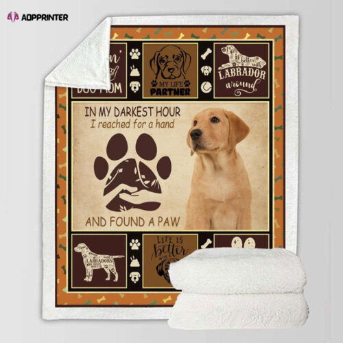 Found A Paw Labrador Blanket