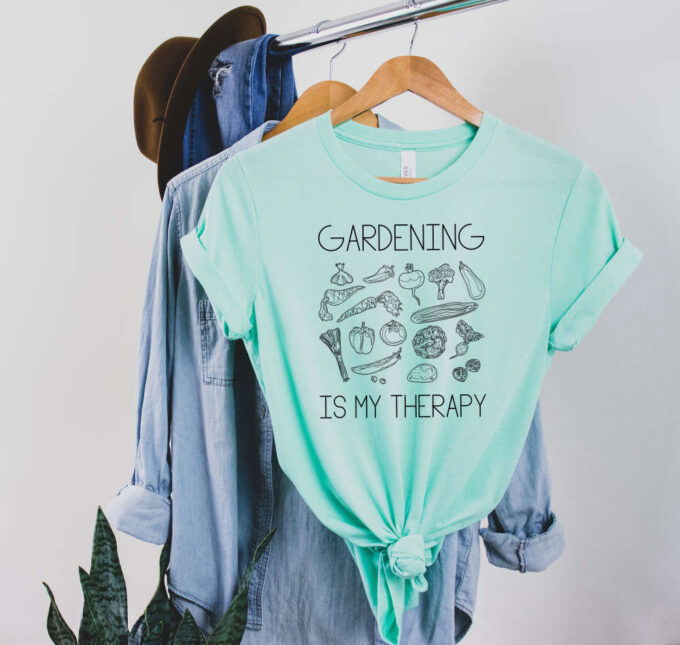 Gardening is My Therapy T Shirt Plant Shirt Gardening Gift Plant Mom Gift Botanical Shirt Plant Gift Gardening Shirt Plant Lady Shirt
