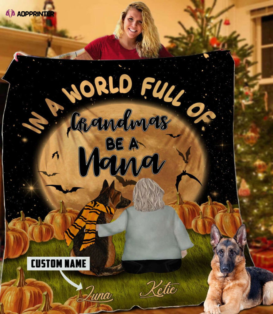 German shepherd- Be a nana blanket DD