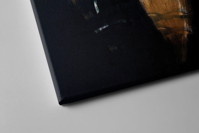 Godfather Poster Don Corleone Painting Canvas Unique Design Wall Art Print Hand Made Ready to Hang Custom Design