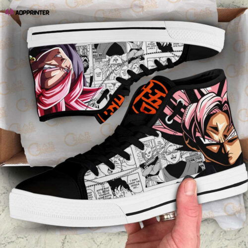 Cart 1 Goku Black High Top Canvas Shoes Custom Dragon Ball Anime For Fans