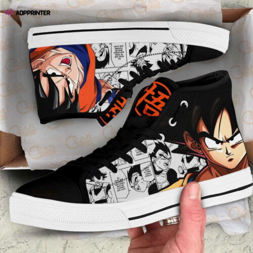 Cart 7 Goku High Top Canvas Shoes Custom Dragon Ball Anime For Fans