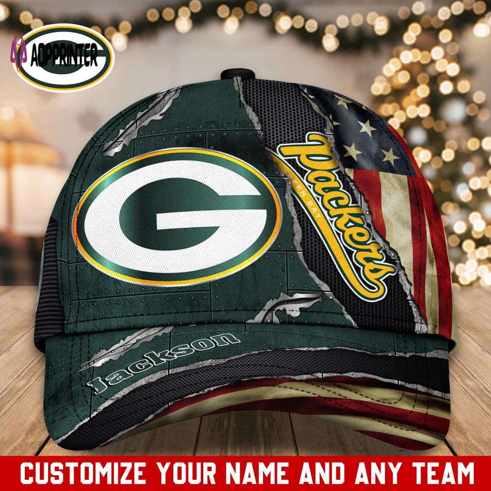 Green Bay Packers NFL Classic CAP Hats For Fans Custom Green Bay Packers NFL Classic CAP Hats For Fans Custom