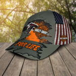 Harley Davidson Atlanta Falcons 3D Allover Print Classic Cap Hat For Men Women