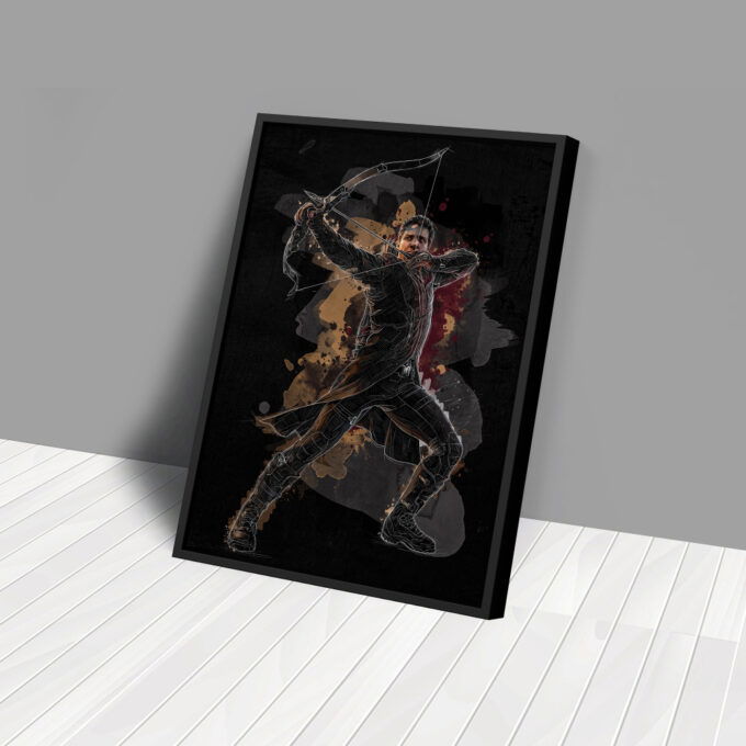 Hawkeye Poster Marvel Comics Art Canvas Wall Art Print Home Decor Framed Poster Gift for Kids