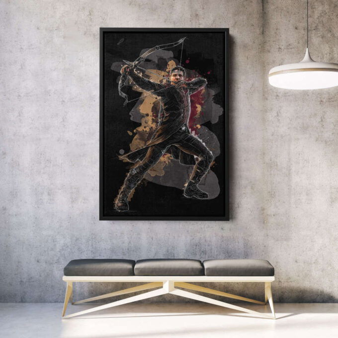 Hawkeye Poster Marvel Comics Art Canvas Wall Art Print Home Decor Framed Poster Gift for Kids
