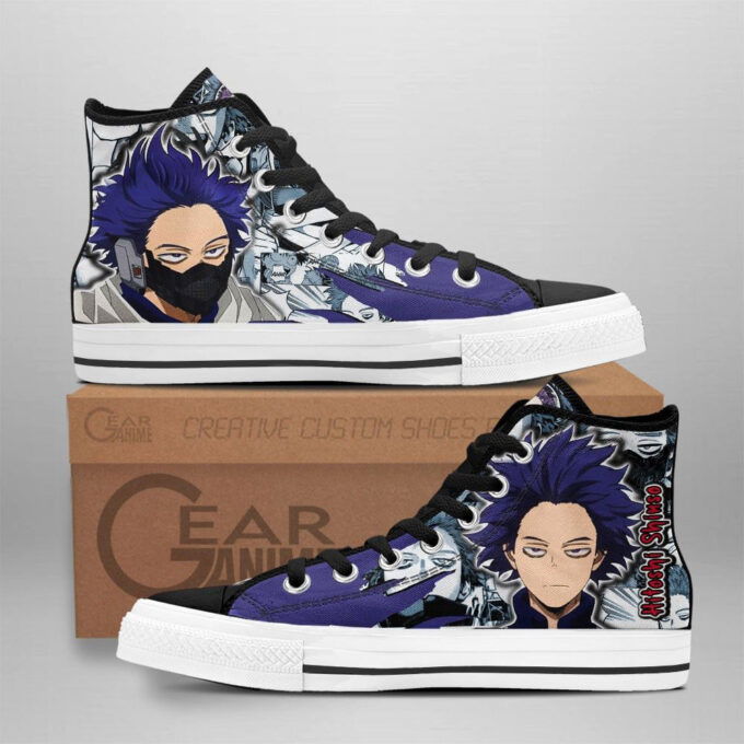 Hitoshi Shinso High Top Shoes Custom My Hero Academia Anime For Fans