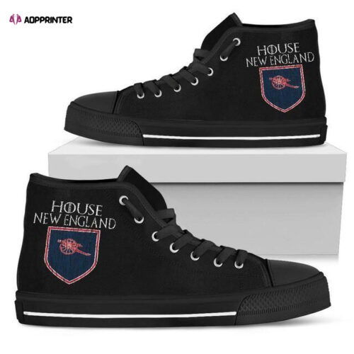 Cart 6 House New England Patriots NFL Custom Canvas High Top Shoes HT1157
