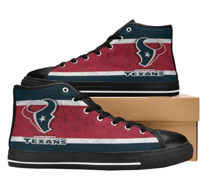 Houston Texans NFL Football Custom Canvas High Top Shoes