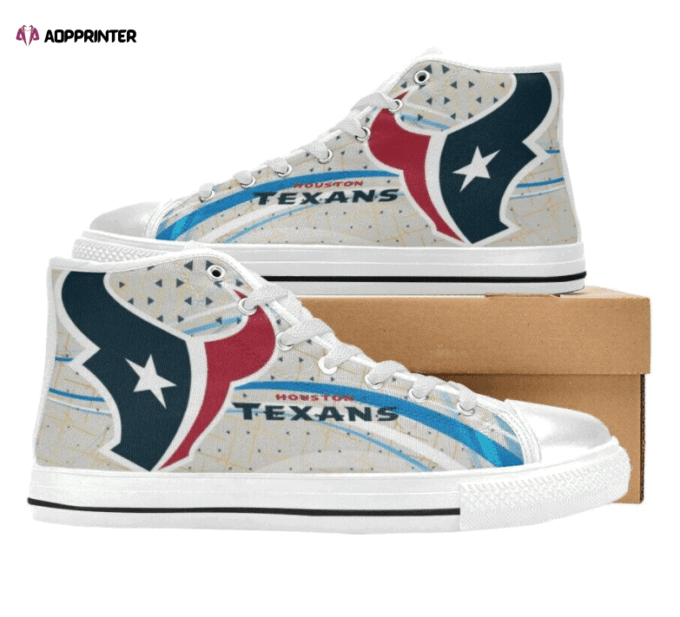 Houston Texans NFL Football Custom Canvas High Top Shoes