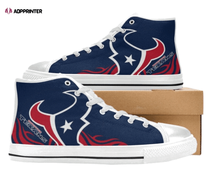 Houston Texans NFL Football Custom Canvas High Top Shoes