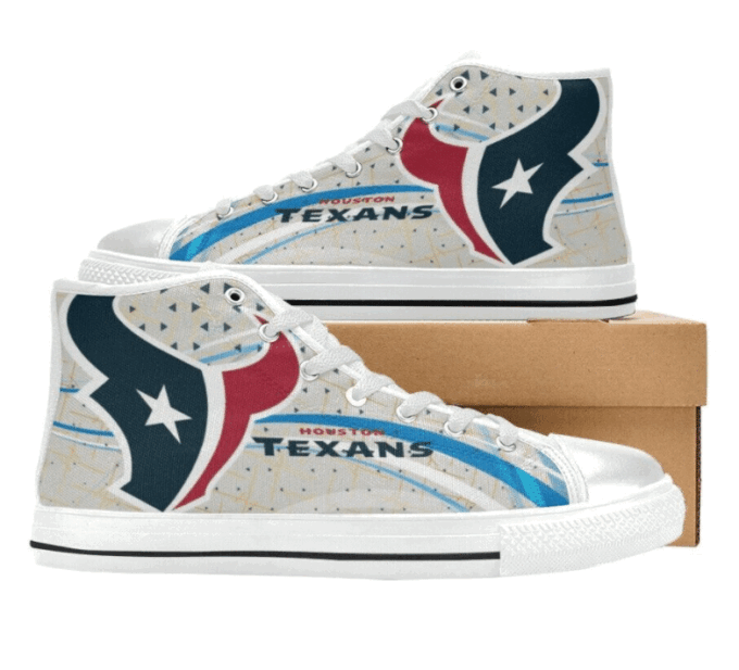 Houston Texans NFL Football Custom Canvas High Top Shoes