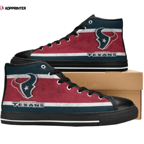 Cart 5 Houston Texans NFL Football Custom Canvas High Top Shoes