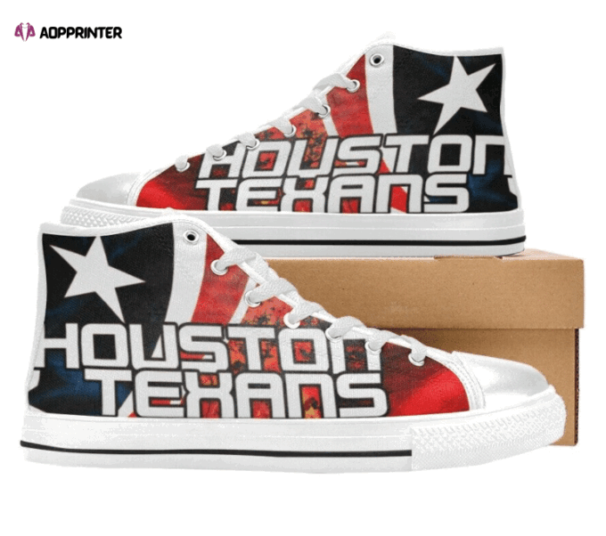 Houston Texans NFL Football Custom Canvas High Top Shoes