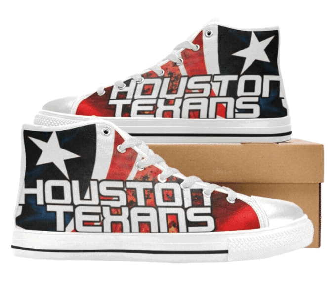 Houston Texans NFL Football Custom Canvas High Top Shoes