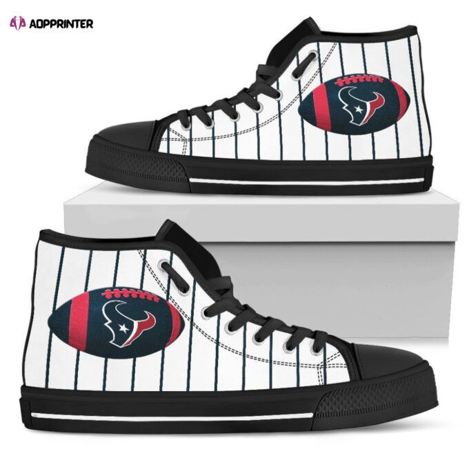 Houston Texans NFL Football Custom Canvas High Top Shoes HT1082