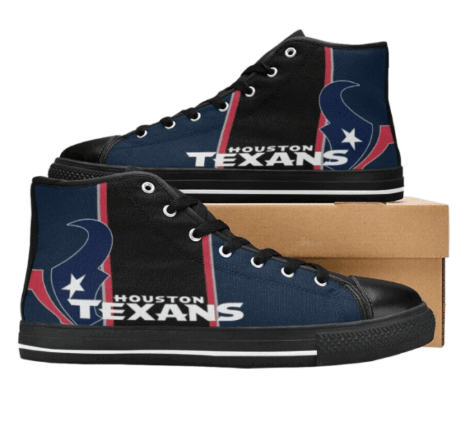 Houston Texans NFL Football Custom Canvas High Top Shoes HT1107