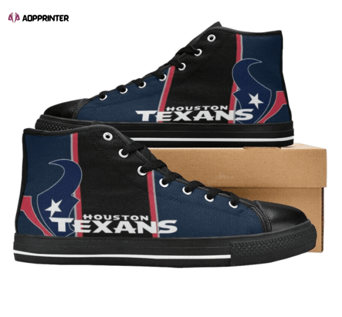 Houston Texans NFL Football Custom Canvas High Top Shoes HT1107