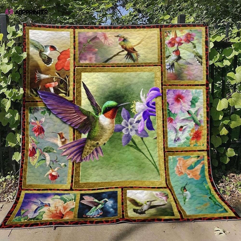 Hummingbird Quilt Blanket NTH230701 Hummingbird Quilt Blanket NTH230701