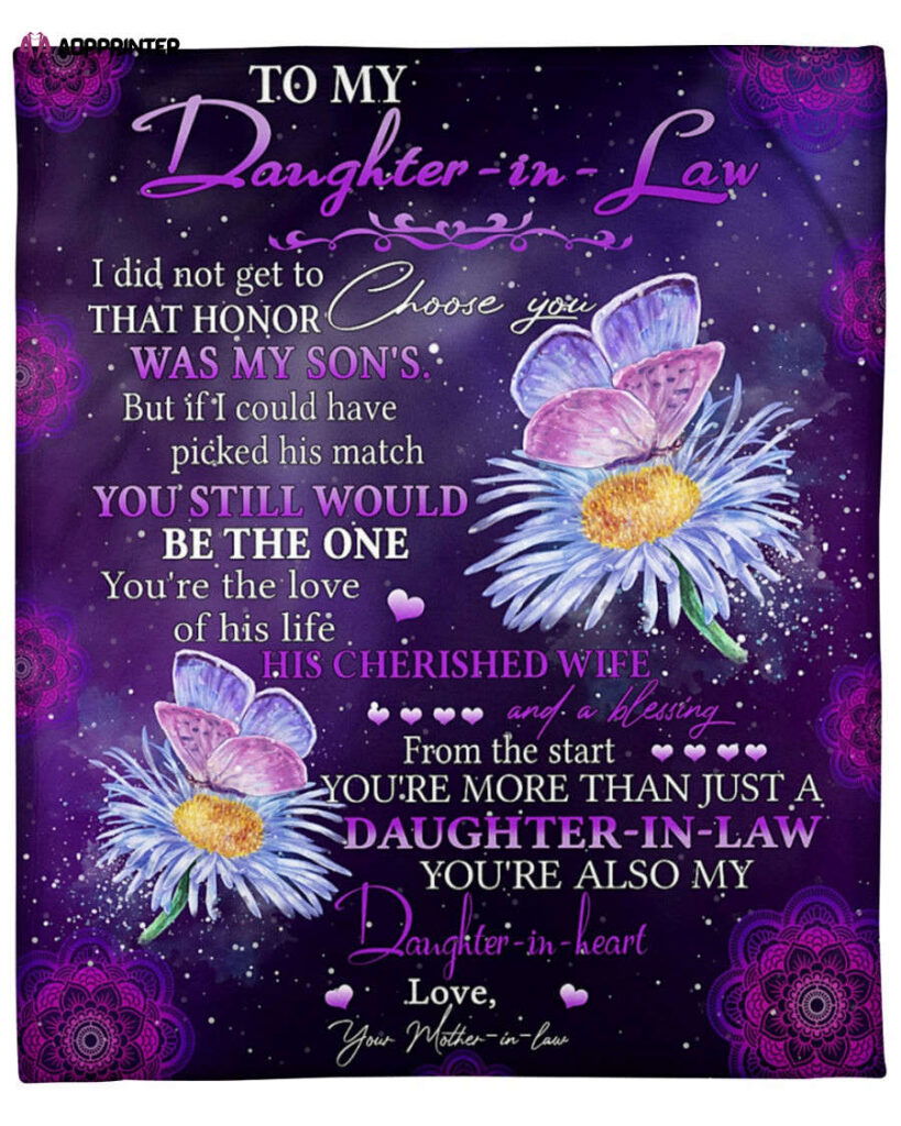 I Did Not Get To Choose You – To Daughter-In-Law – Premium Blanket I Did Not Get To Choose You – To Daughter-In-Law – Premium Blanket