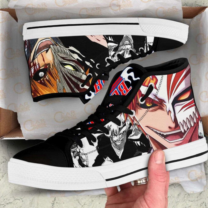 Ichigo Kurosaki High Top Shoes Custom Bleach Anime For Fans