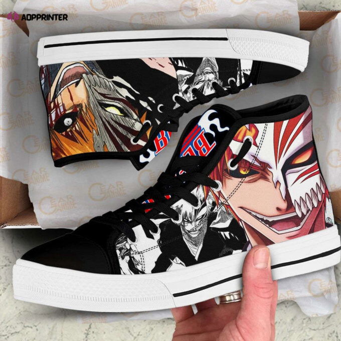 Ichigo Kurosaki High Top Shoes Custom Bleach Anime For Fans