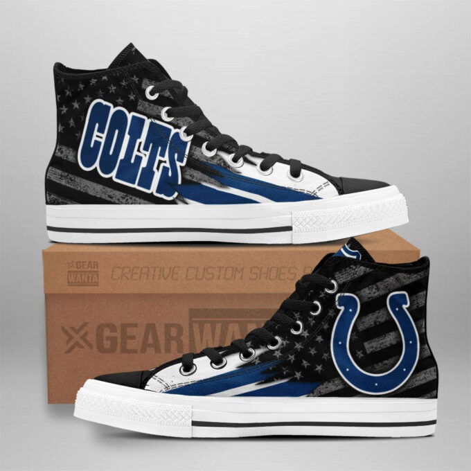 Indianapolis Colts High Top Shoes Custom For Fans