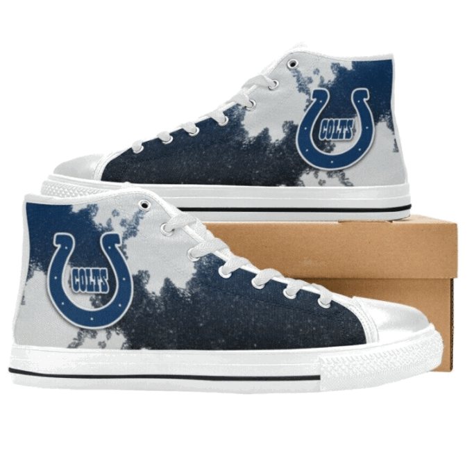 Indianapolis Colts NFL Football Custom Canvas High Top Shoes