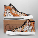 Inoue Orihime High Top Shoes Custom Bleach Anime For Fans
