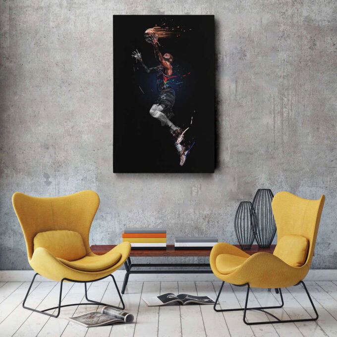 James Harden Art Philadelphia 76ers NBA Wall Art Home Decor Hand Made Poster Canvas Print