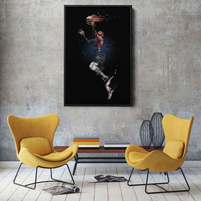 James Harden Art Philadelphia 76ers NBA Wall Art Home Decor Hand Made Poster Canvas Print