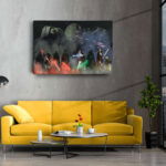 Jedi Vs. Sith Poster Star Wars Canvas Unique Design Wall Art Print Hand Made Ready to Hang Custom Design