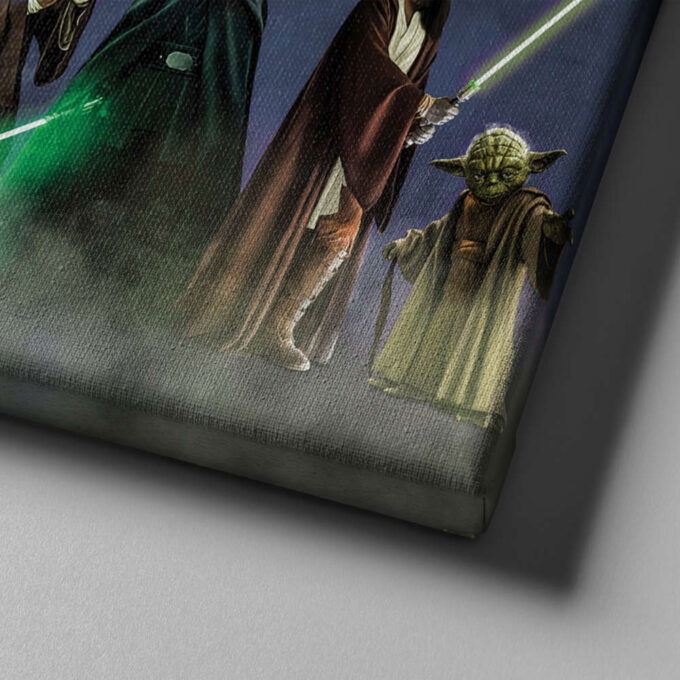 Jedi Vs. Sith Poster Star Wars Canvas Unique Design Wall Art Print Hand Made Ready to Hang Custom Design