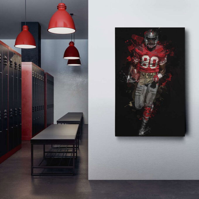 Jerry Rice Art San Francisco 49ers NFL Wall Art Home Decor Hand Made Poster Canvas Print
