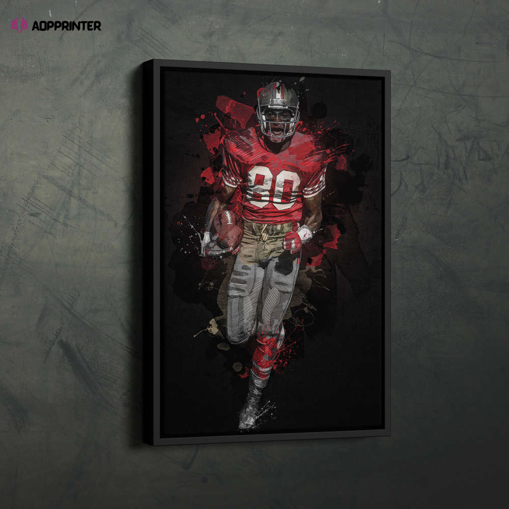 Jerry Rice Art San Francisco 49ers NFL Wall Art Home Decor Hand Made Poster Canvas Print Jerry Rice Art San Francisco 49ers NFL Wall Art Home Decor Hand Made Poster Canvas Print