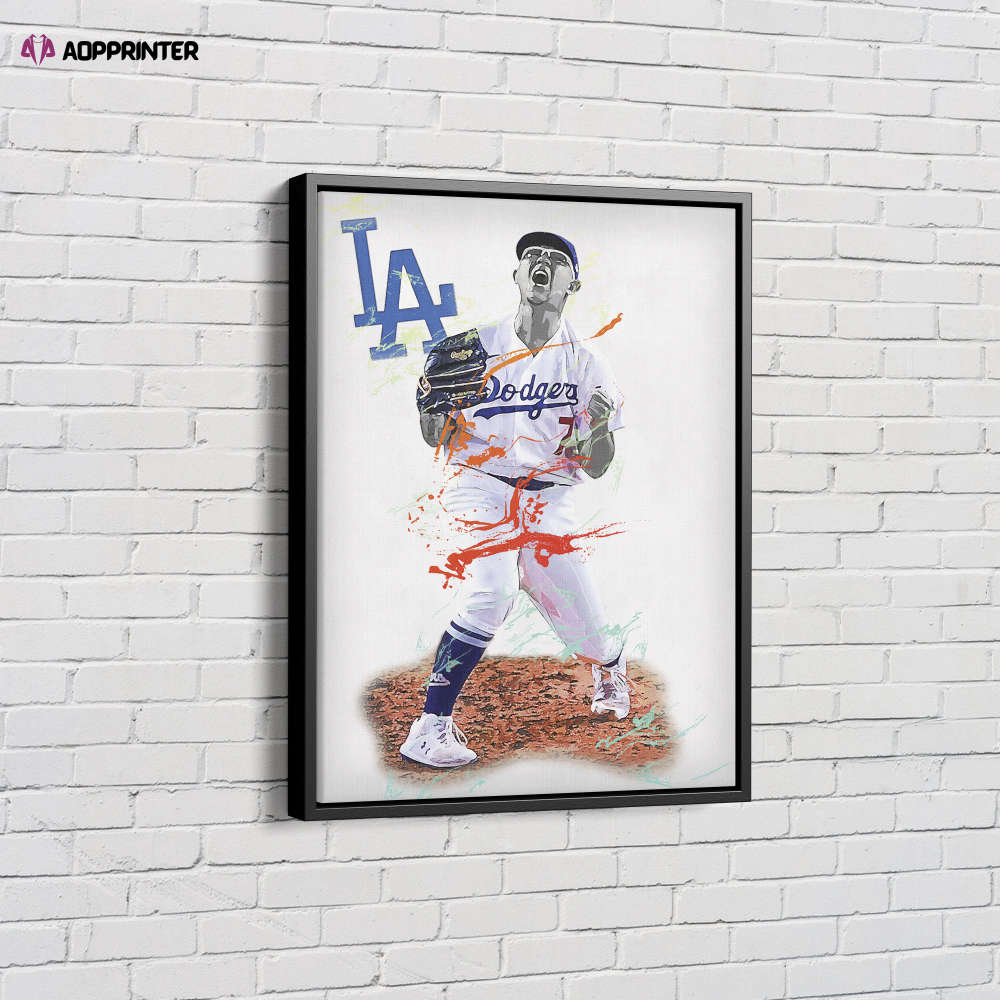 Julio Urias Art Poster Los Angeles Dodgers MLB Canvas Unique Design Wall Art Print Hand Made Ready to Hang Custom Design Julio Urias Art Poster Los Angeles Dodgers MLB Canvas Unique Design Wall Art Print Hand Made Ready to Hang Custom Design