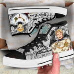 Julius Novachrono High Top Shoes Custom Black Clover Anime For Fans