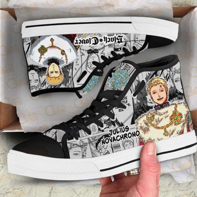 Julius Novachrono High Top Shoes Custom Black Clover Anime For Fans