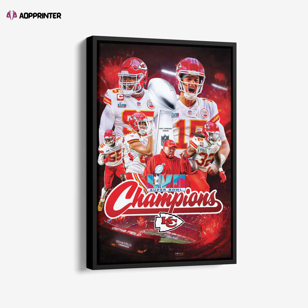 Kansas City Chiefs NFL Super Bowl LVII Champions Art Kansas City Chiefs NFL Super Bowl LVII Champions Art