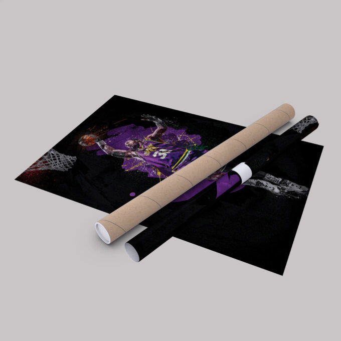 Karl Malone Art Utah Jazz NBA Wall Art Home Decor Hand Made Poster Canvas Print