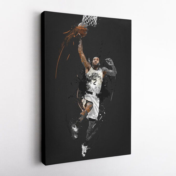 Kawhi Leonard Art Dunk Los Angeles Clippers NBA Wall Art Home Decor Hand Made Poster Canvas Print