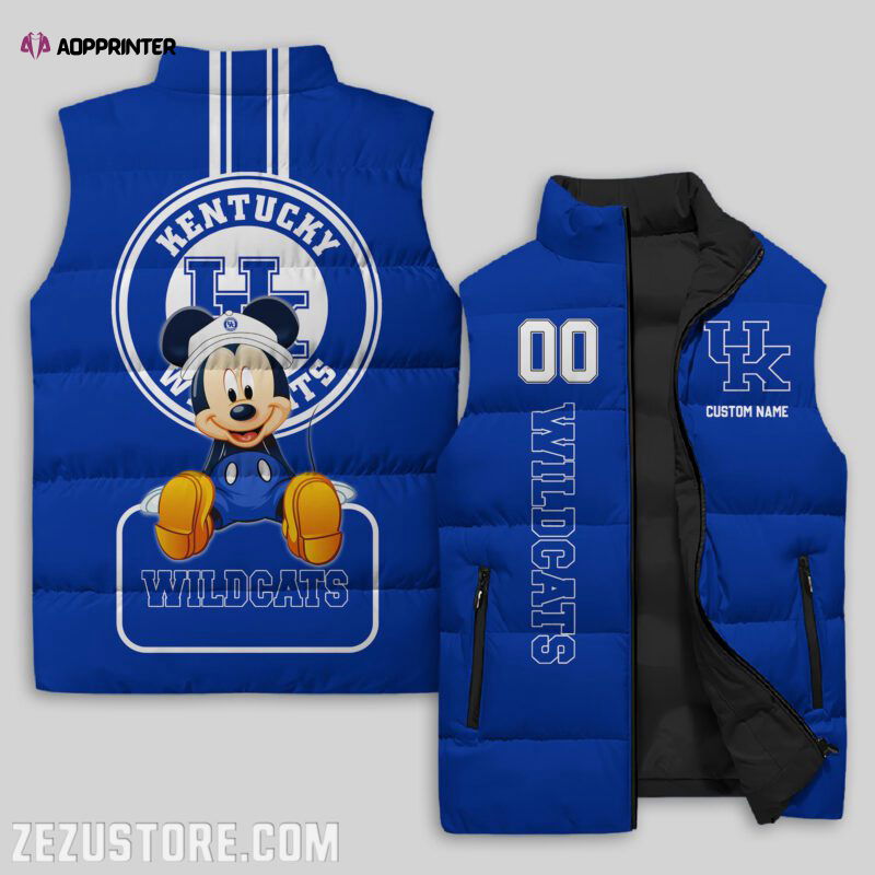 Kentucky Wildcats NCAA Sleeveless Puffer Jacket Custom For Fans Gifts Kentucky Wildcats NCAA Sleeveless Puffer Jacket Custom For Fans Gifts
