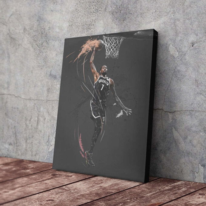 Kevin Durant Art Dunk Brooklyn Nets NBA Wall Art Home Decor Hand Made Poster Canvas Print