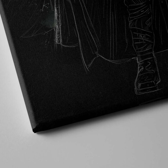 Kylo Ren Poster Star Wars Art Canvas Wall Art Print Home Decor Framed Poster Gift for Kids