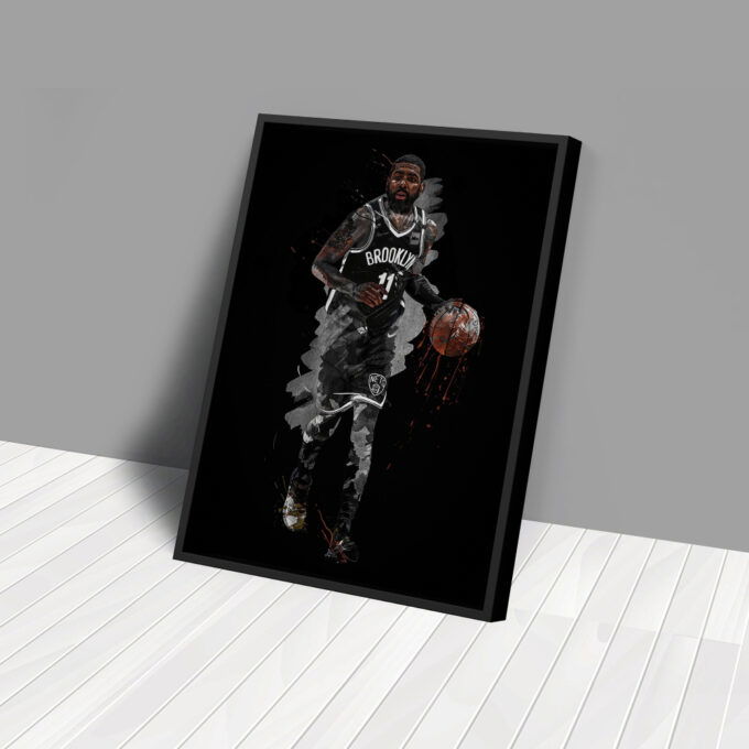 Kyrie Irving Art Brooklyn Nets NBA Wall Art Home Decor Hand Made Poster Canvas Print