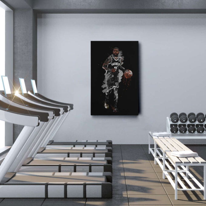 Kyrie Irving Art Brooklyn Nets NBA Wall Art Home Decor Hand Made Poster Canvas Print