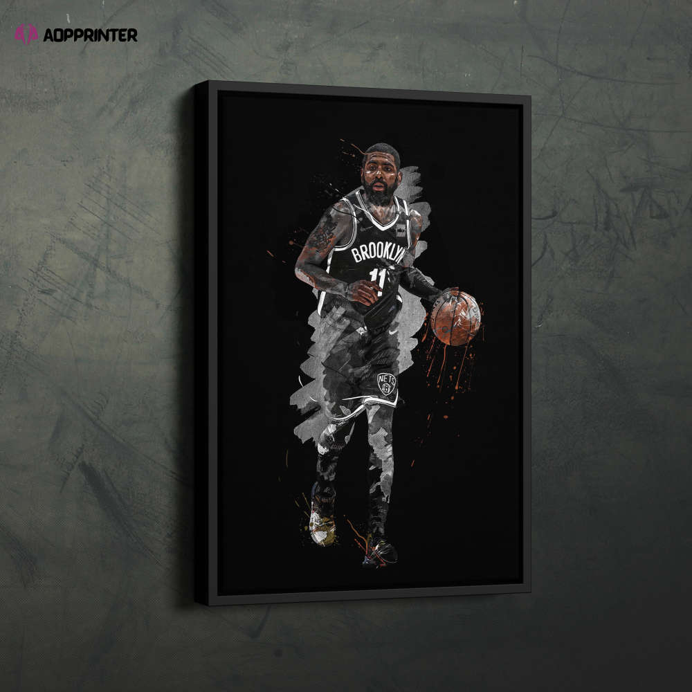 Kyrie Irving Art Brooklyn Nets NBA Wall Art Home Decor Hand Made Poster Canvas Print Kyrie Irving Art Brooklyn Nets NBA Wall Art Home Decor Hand Made Poster Canvas Print